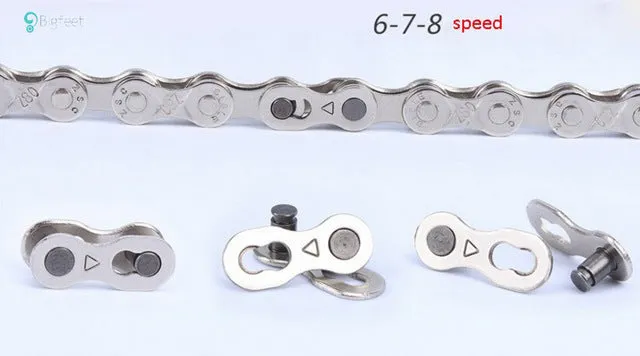 1 pair Bike Chains Mountain Road MTB Bike Chain Connector for 6/7/8/9/10 Speed Quick Link Repair Tool Parts Bicycle Bike Chain