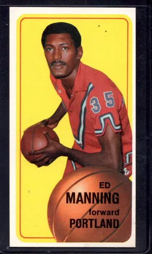 1970-71 Topps #132 Ed Manning Portland Trail Blazers Rookie Basketball Cards