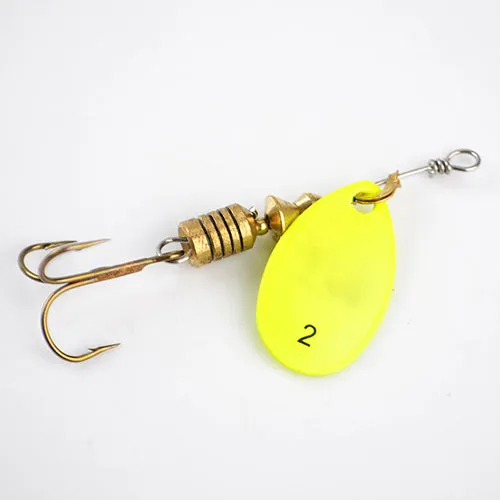 1PC 4 Color Size0-Size5 Fishing Hard Lure Bait Leurre Peche Mepps Spoon Fishing Tackle Vissen Pesca Acesorios