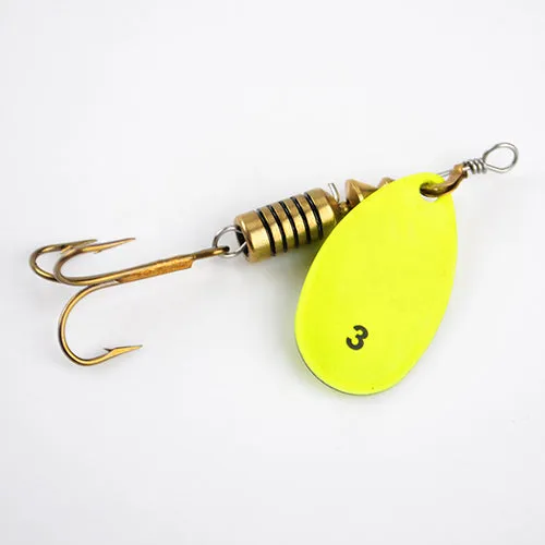 1PC 4 Color Size0-Size5 Fishing Hard Lure Bait Leurre Peche Mepps Spoon Fishing Tackle Vissen Pesca Acesorios