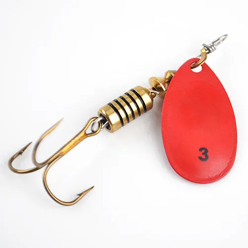 1PC 4 Color Size0-Size5 Fishing Hard Lure Bait Leurre Peche Mepps Spoon Fishing Tackle Vissen Pesca Acesorios