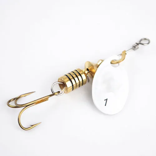 1PC 4 Color Size0-Size5 Fishing Hard Lure Bait Leurre Peche Mepps Spoon Fishing Tackle Vissen Pesca Acesorios