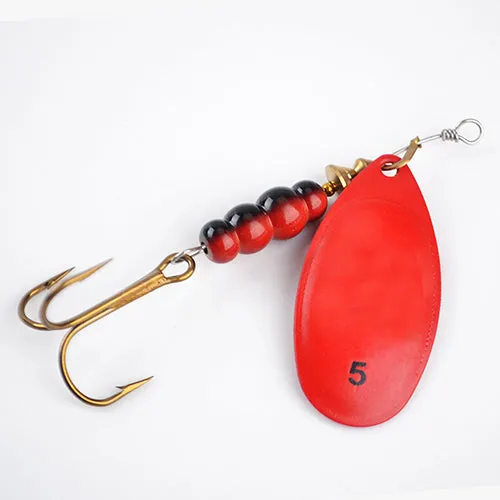 1PC 4 Color Size0-Size5 Fishing Hard Lure Bait Leurre Peche Mepps Spoon Fishing Tackle Vissen Pesca Acesorios