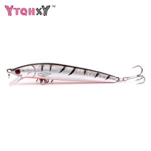 1PCS Minnow fishing lure 3D eyes 10cm 8.5g Pesca Bait Isca Artificial Peche wobbler 6# Hook Carp Fishing Tackle WQ202