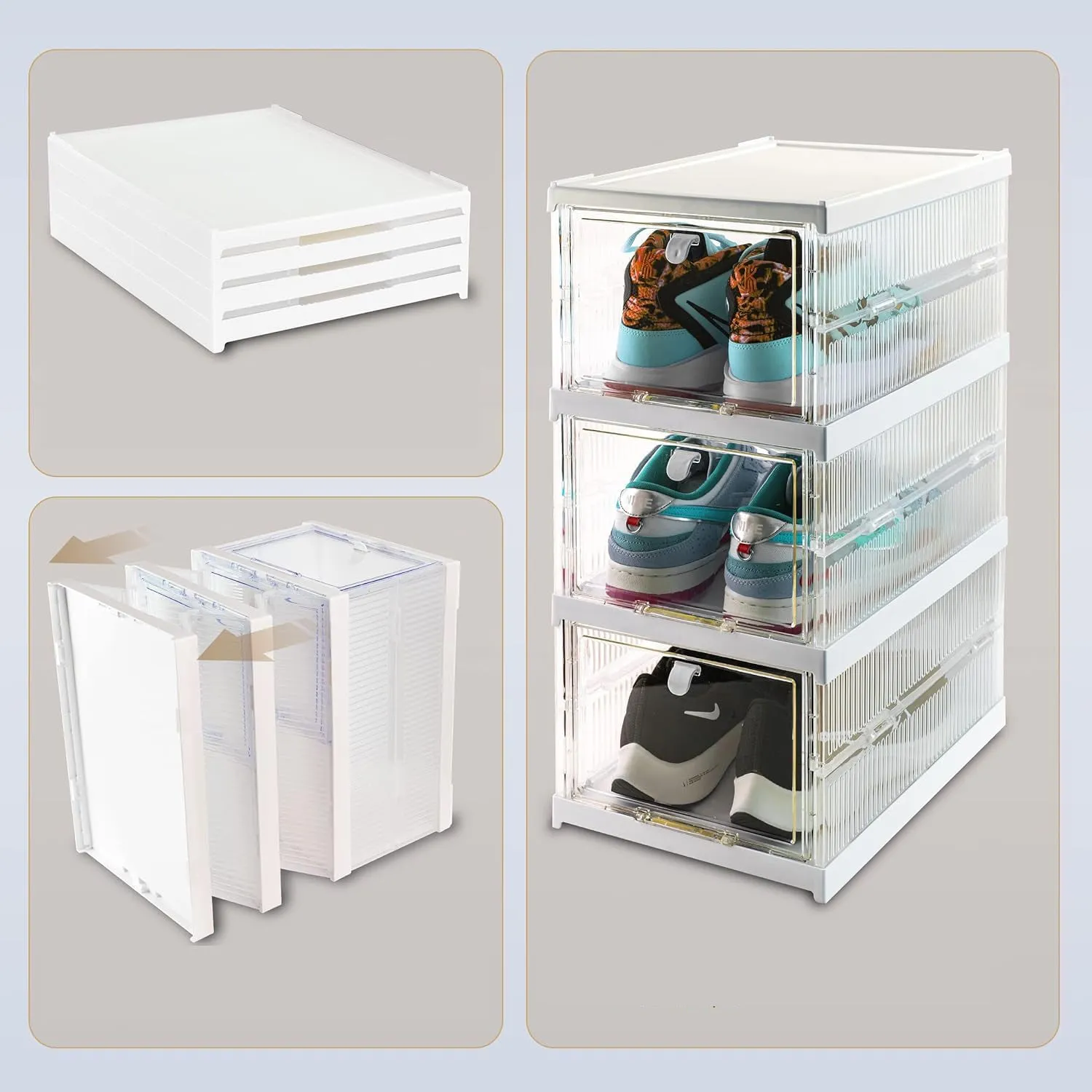 3-Tier Utility Cart for Closet & Laundry