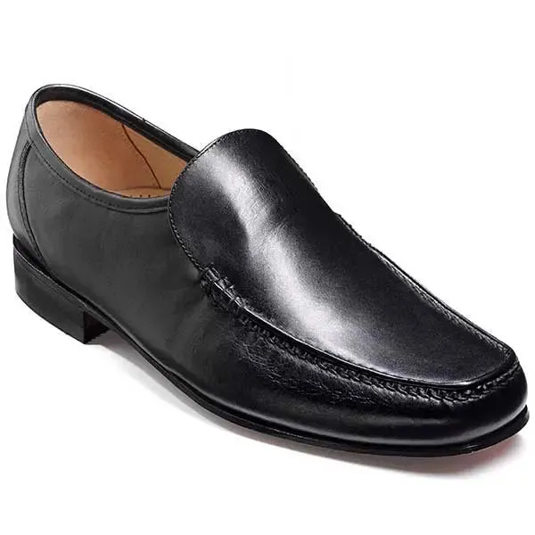 30% OFF Barker Javron Shoes - Mens Moccasins - Black Calf - Size: UK 10