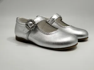 6270-1 Silver Shoe with Diamante Buckle