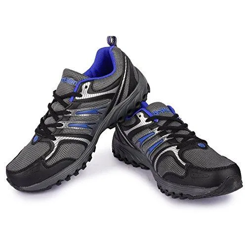 Action Shoes Men's Grey-Royal Running Shoes - 10 UK/India (44.5 EU)(N-63-GREY-ROYAL)