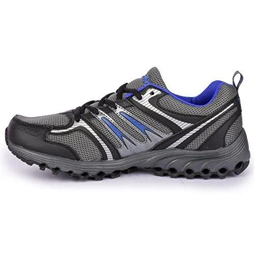 Action Shoes Men's Grey-Royal Running Shoes - 10 UK/India (44.5 EU)(N-63-GREY-ROYAL)