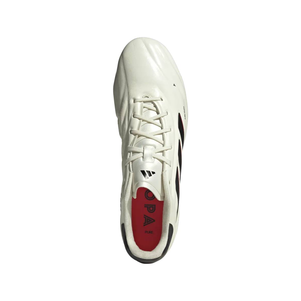 adidas Copa Pure 2 Elite FG Adult Soccer Cleats IF5447 Ivory/Core Black/Solar Red