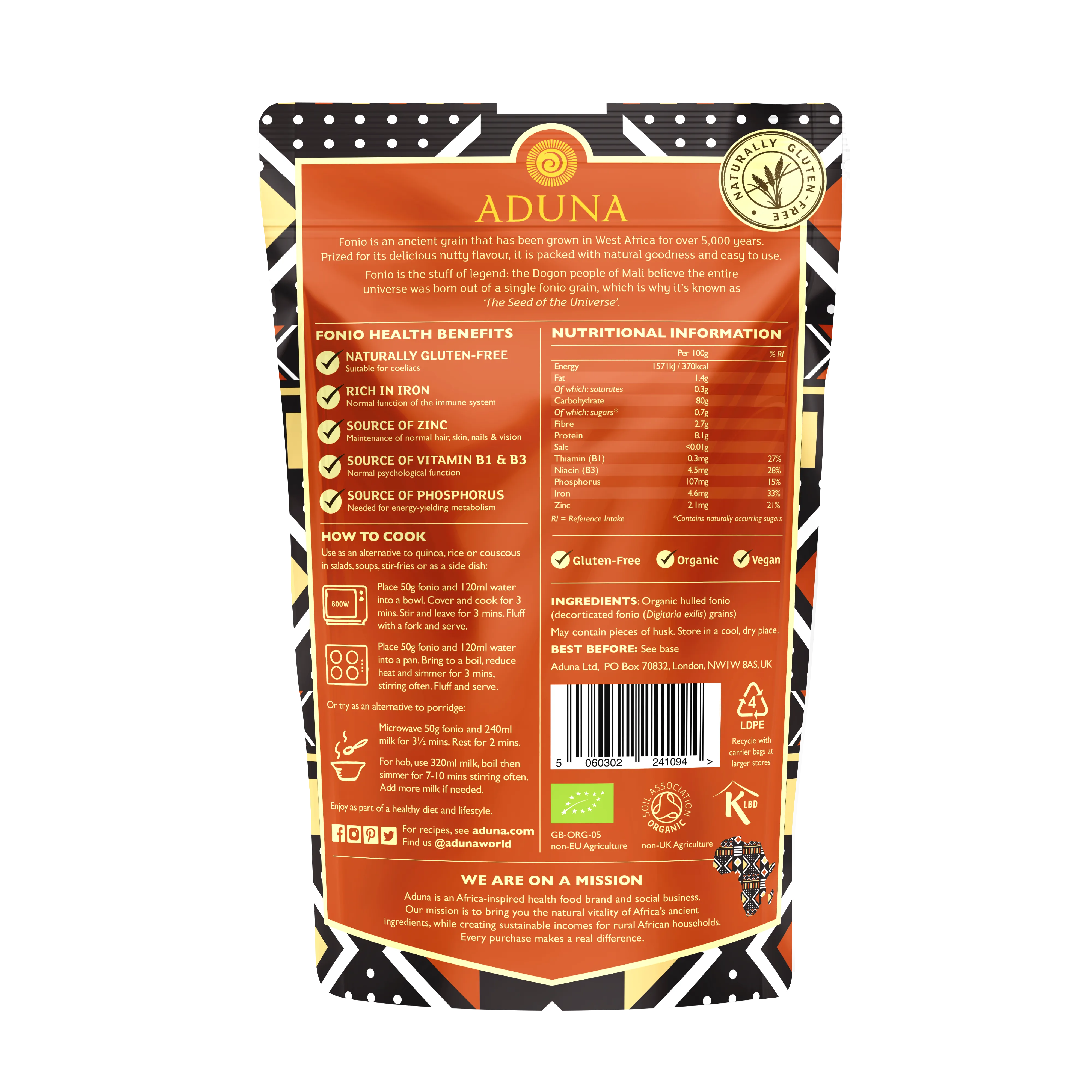 Aduna Fonio Ancient Super-Grain, 250gr