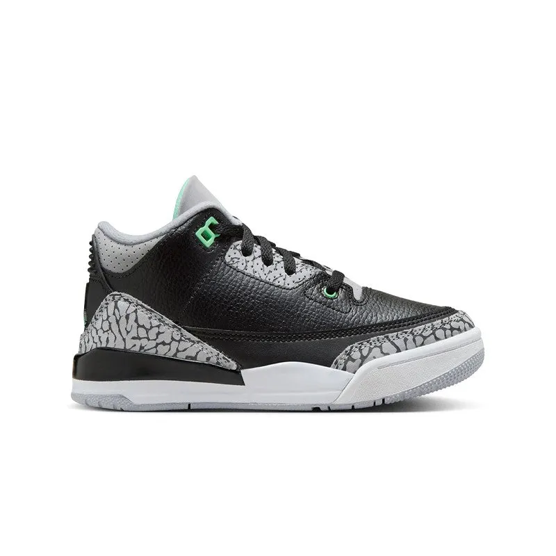 Air Jordan 3 Retro "Green Glow" Pre- School