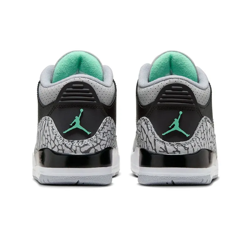 Air Jordan 3 Retro "Green Glow" Pre- School