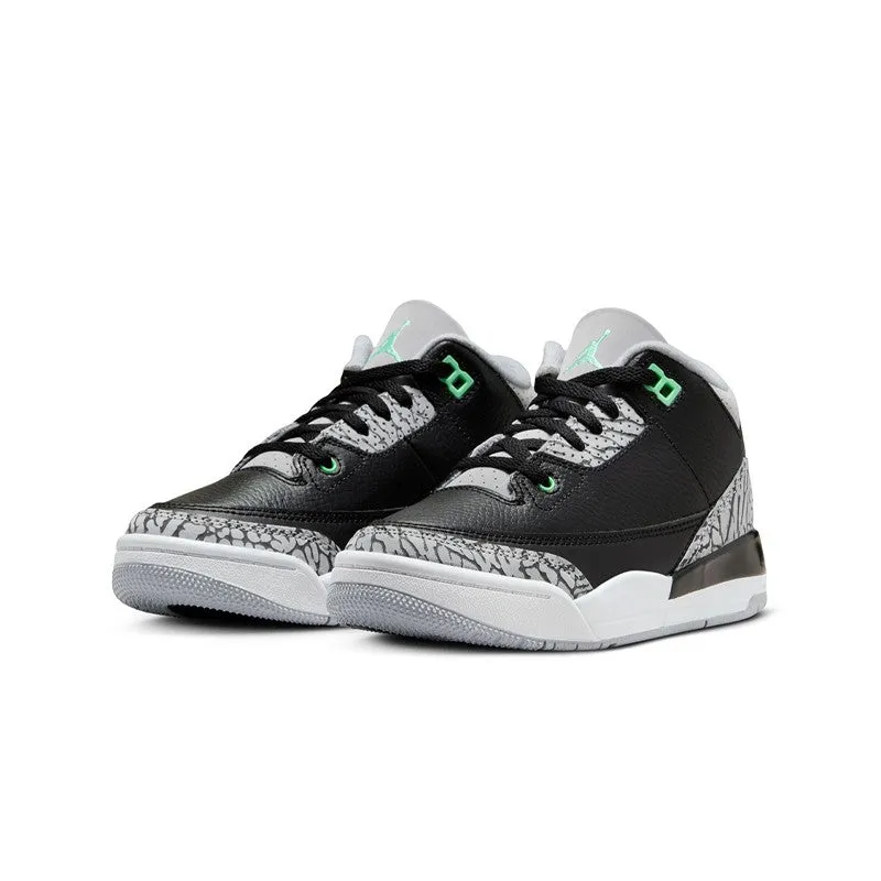 Air Jordan 3 Retro "Green Glow" Pre- School