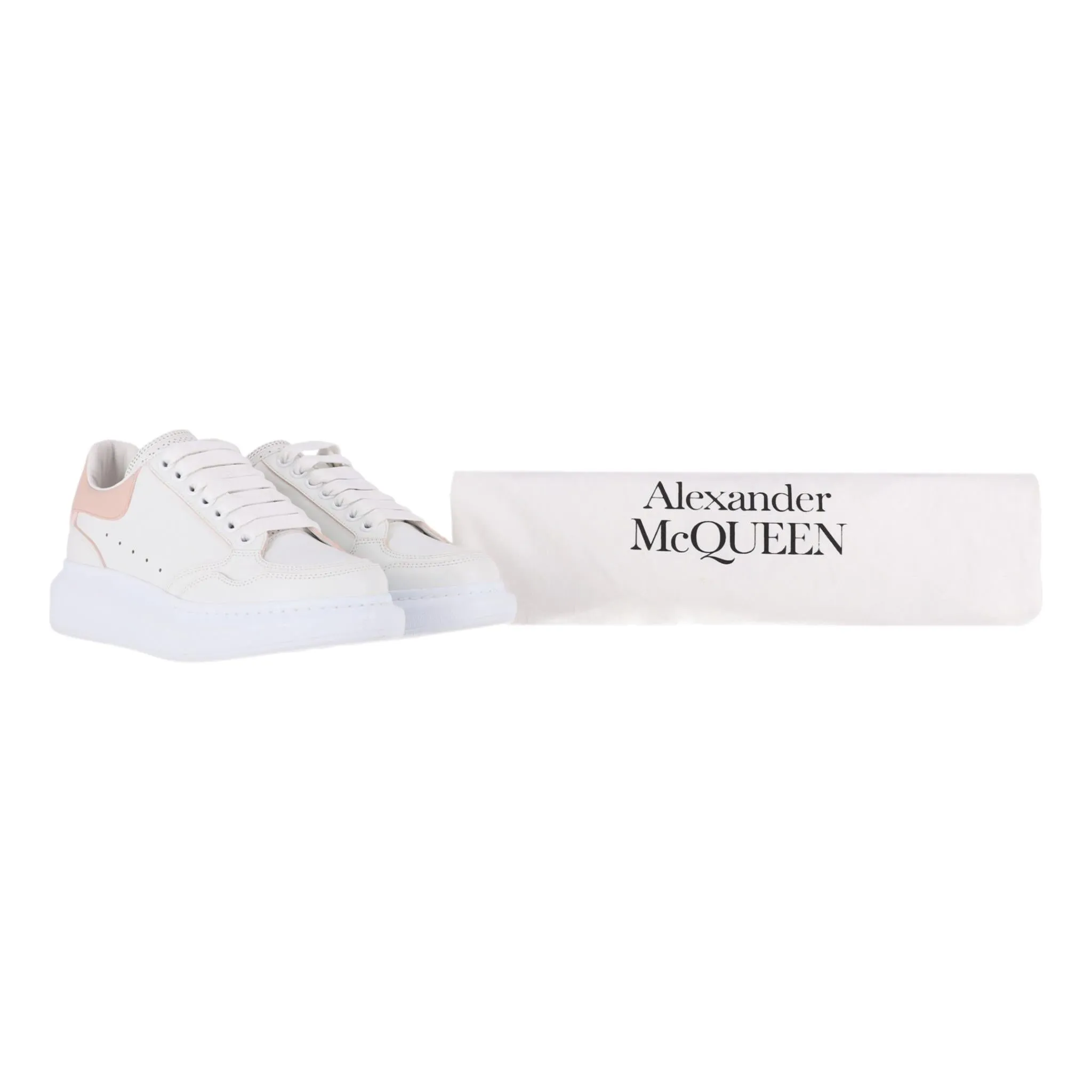 Alexander McQueen Oversized Low-Top Leather Sneakers. Size 39