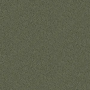 Anna Dark Green Fern Trail Wallpaper