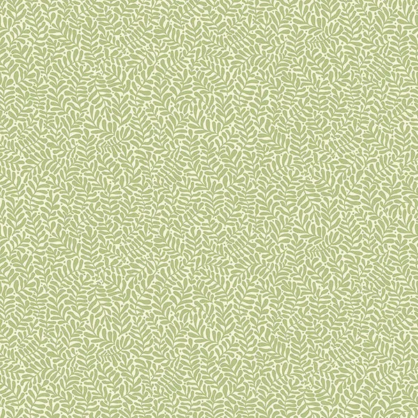 Anna Light Green Fern Trail Wallpaper