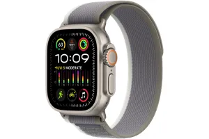 Apple Watch Ultra 2 GPS   Cellular | 49mm | Titanium Case with Green/Grey Trail Loop - S/M