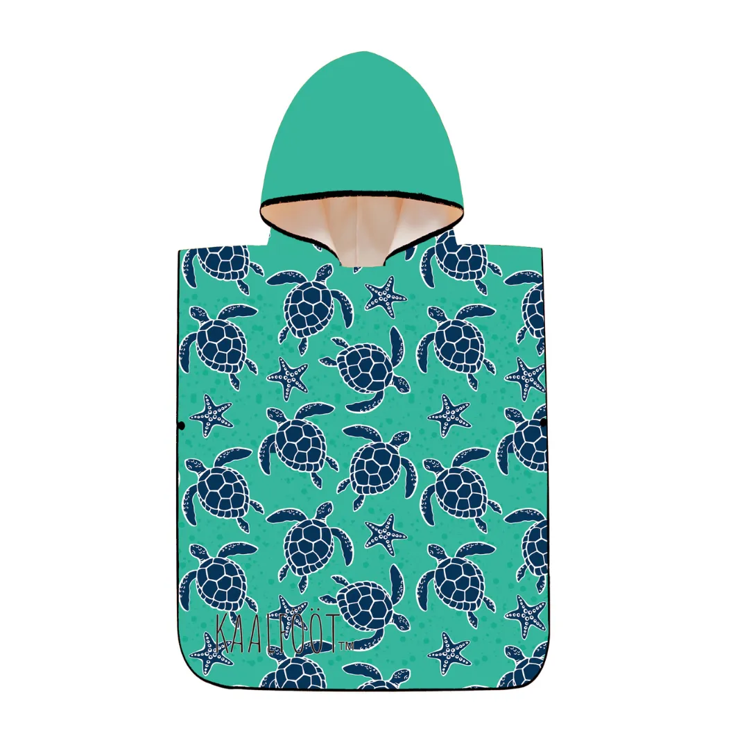 Aqua Turtle - Microfibre Hoodie Towel