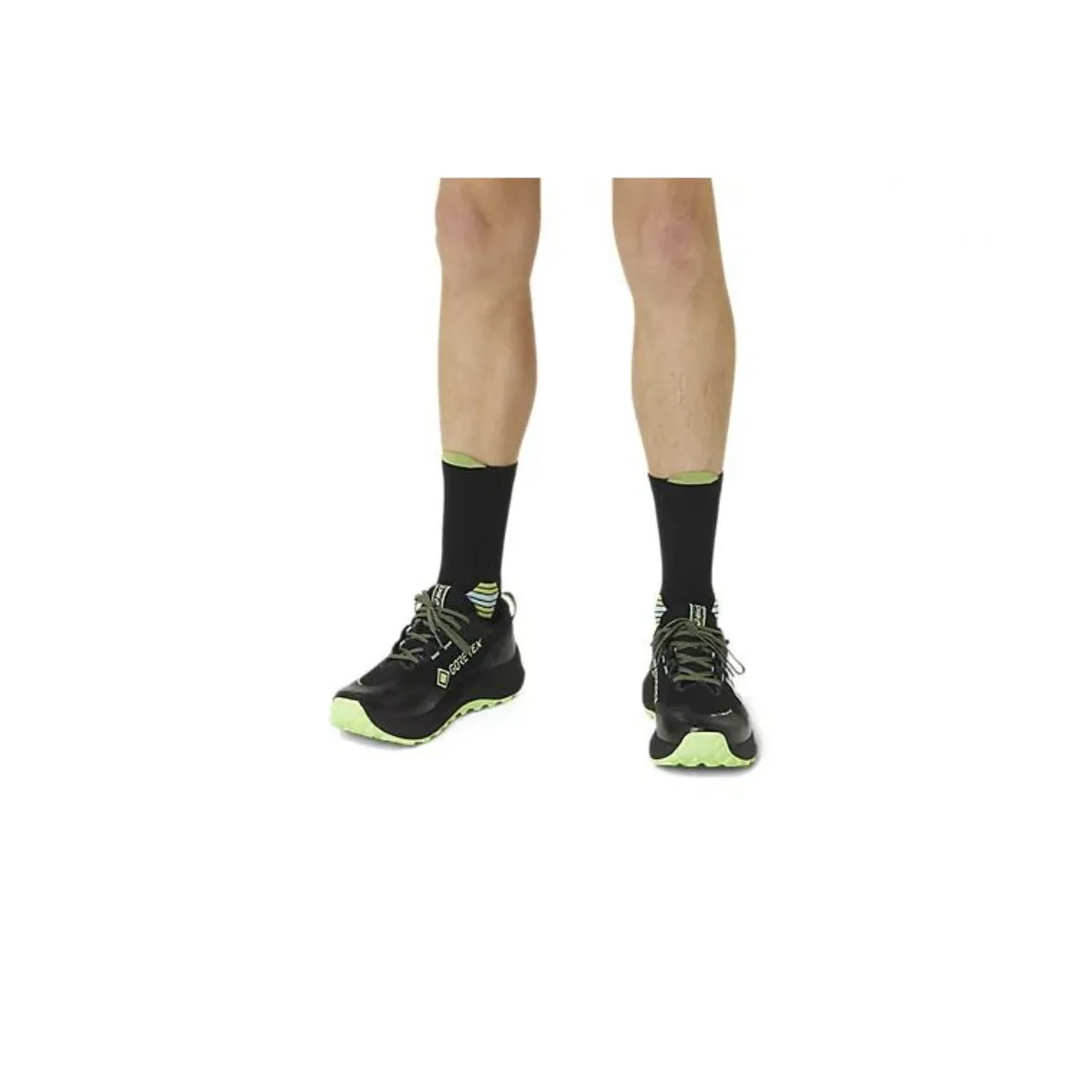 Asics Fujitrail Run Socks Black Green