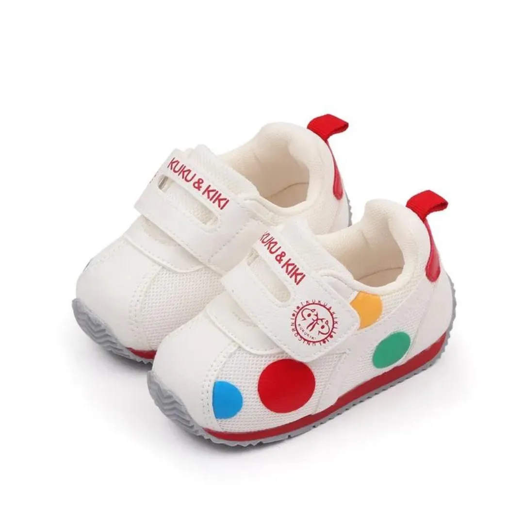 Baby Bo ColorPop Geometric Pattern Velcro Shoes