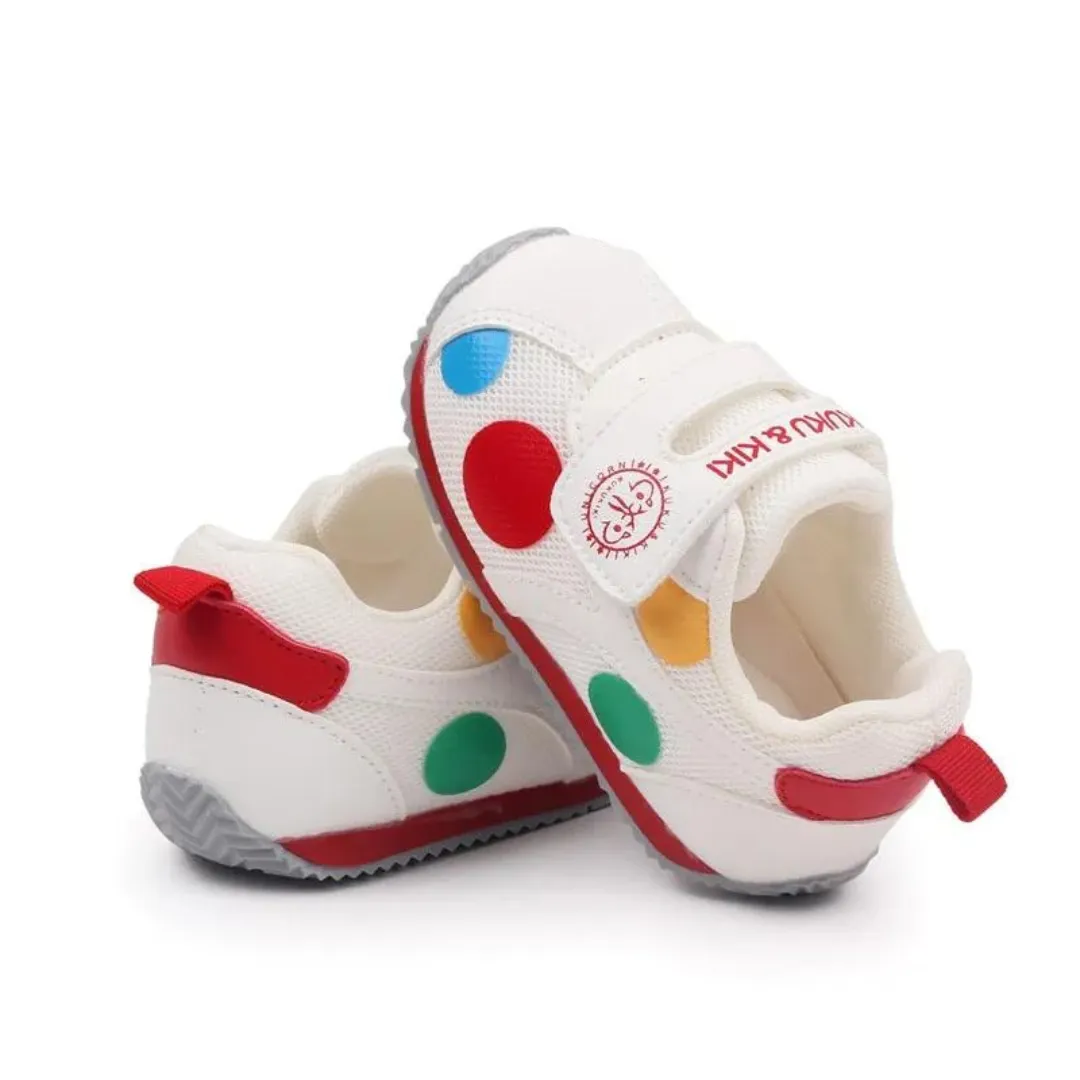 Baby Bo ColorPop Geometric Pattern Velcro Shoes