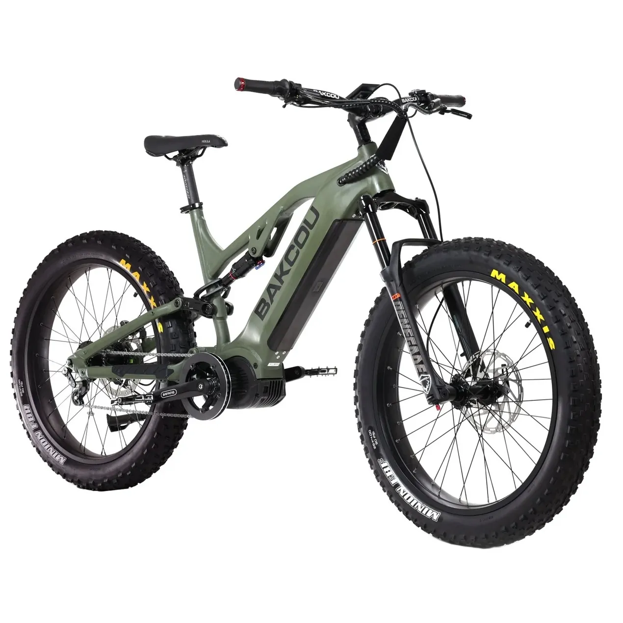 Bakcou 1500W Scout Jager Full Suspension Fat Tire Electric Bike