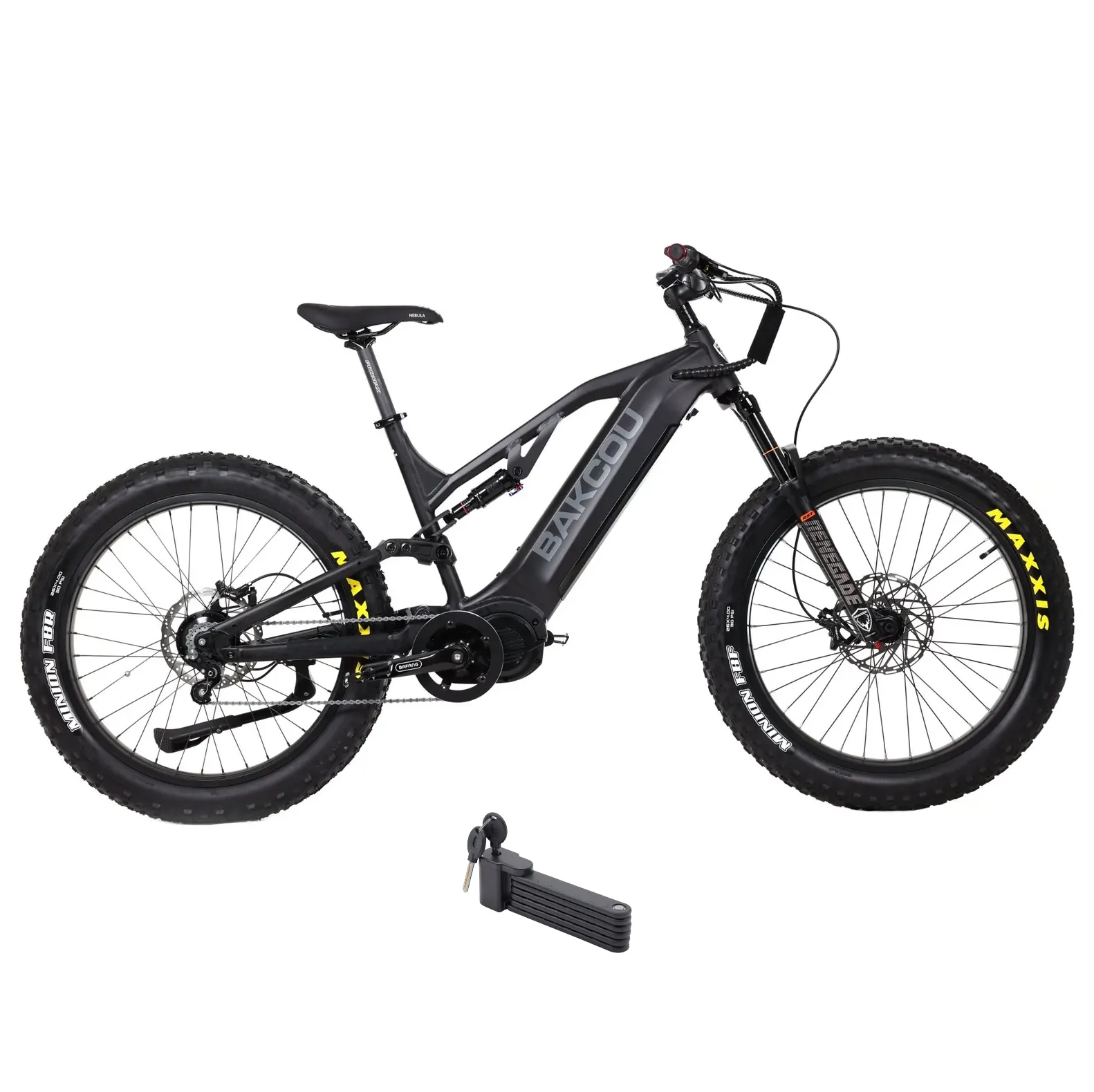 Bakcou 1500W Scout Jager Full Suspension Fat Tire Electric Bike