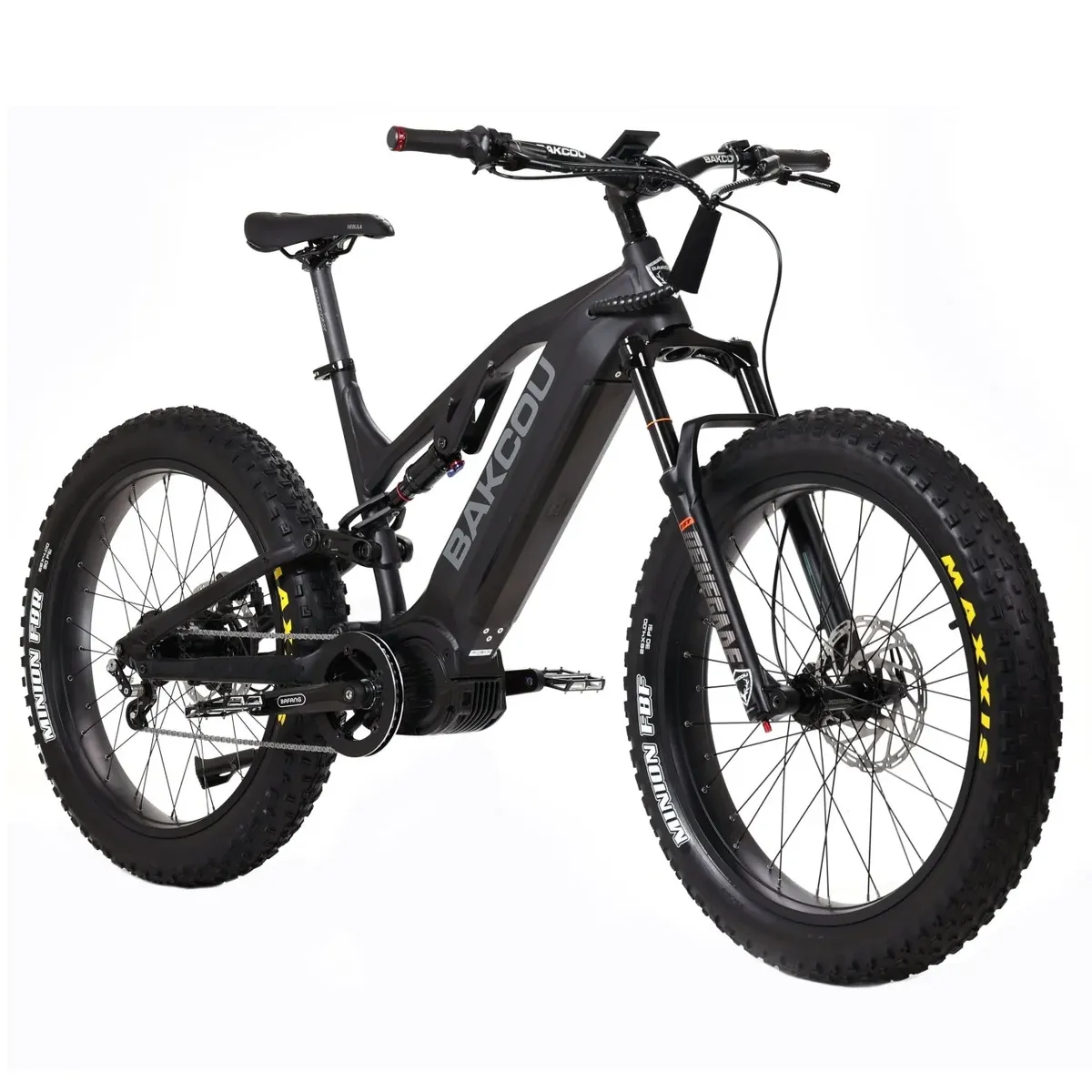 Bakcou 1500W Scout Jager Full Suspension Fat Tire Electric Bike