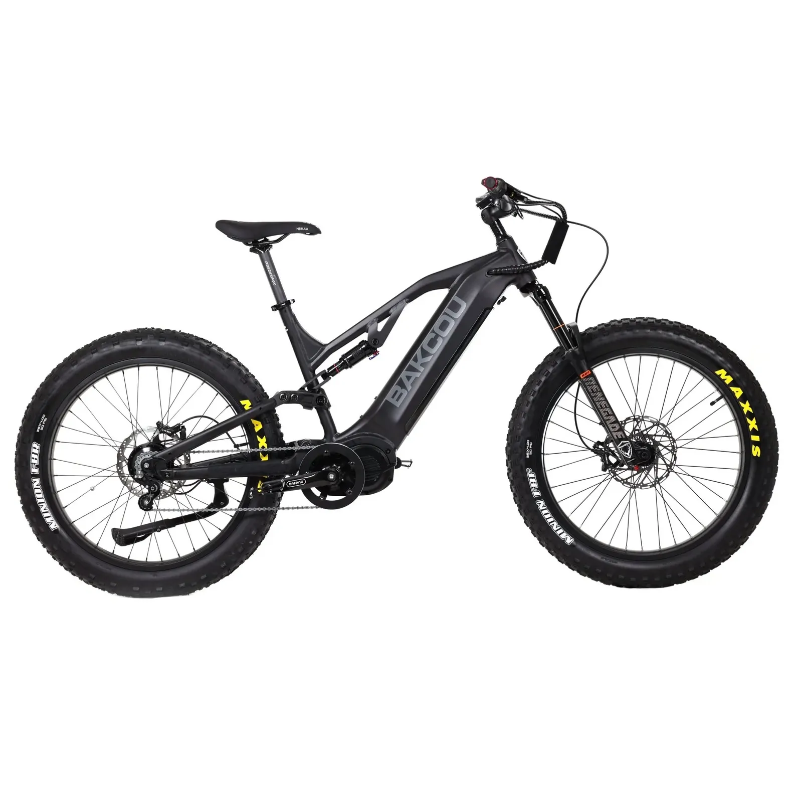 Bakcou 1500W Scout Jager Full Suspension Fat Tire Electric Bike