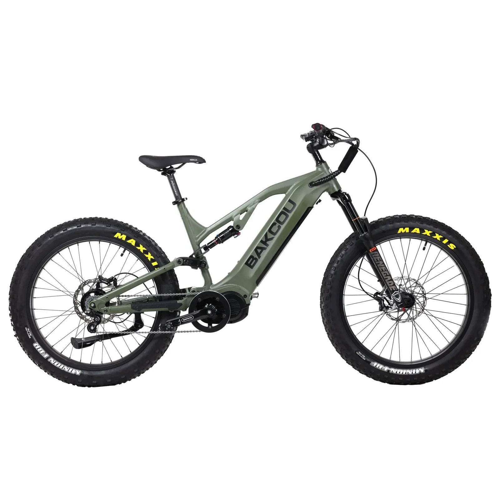 Bakcou 1500W Scout Jager Full Suspension Fat Tire Electric Bike