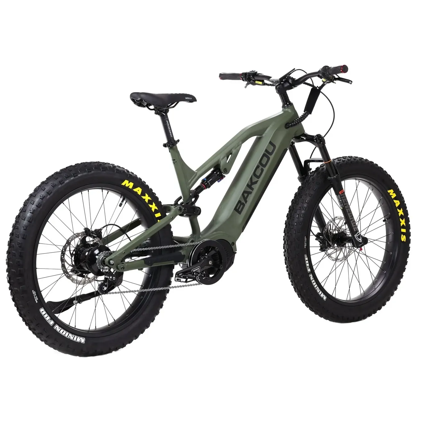 Bakcou 1500W Scout Jager Full Suspension Fat Tire Electric Bike