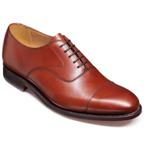 BARKER Malvern Shoes - Mens Toe Cap Oxford - Rosewood Calf