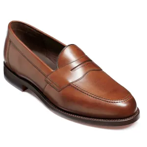 BARKER Portsmouth Shoes - Mens Penny loafer - Dark Walnut Calf