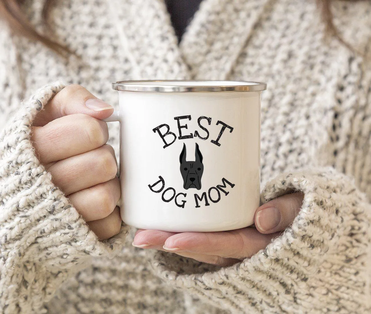 Best Dog Mom, Dog Graphic Campfire Coffee Mug