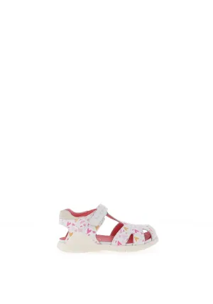 Biomecanics Baby Girl 242231-B Closed Toe Sandals, White Multi