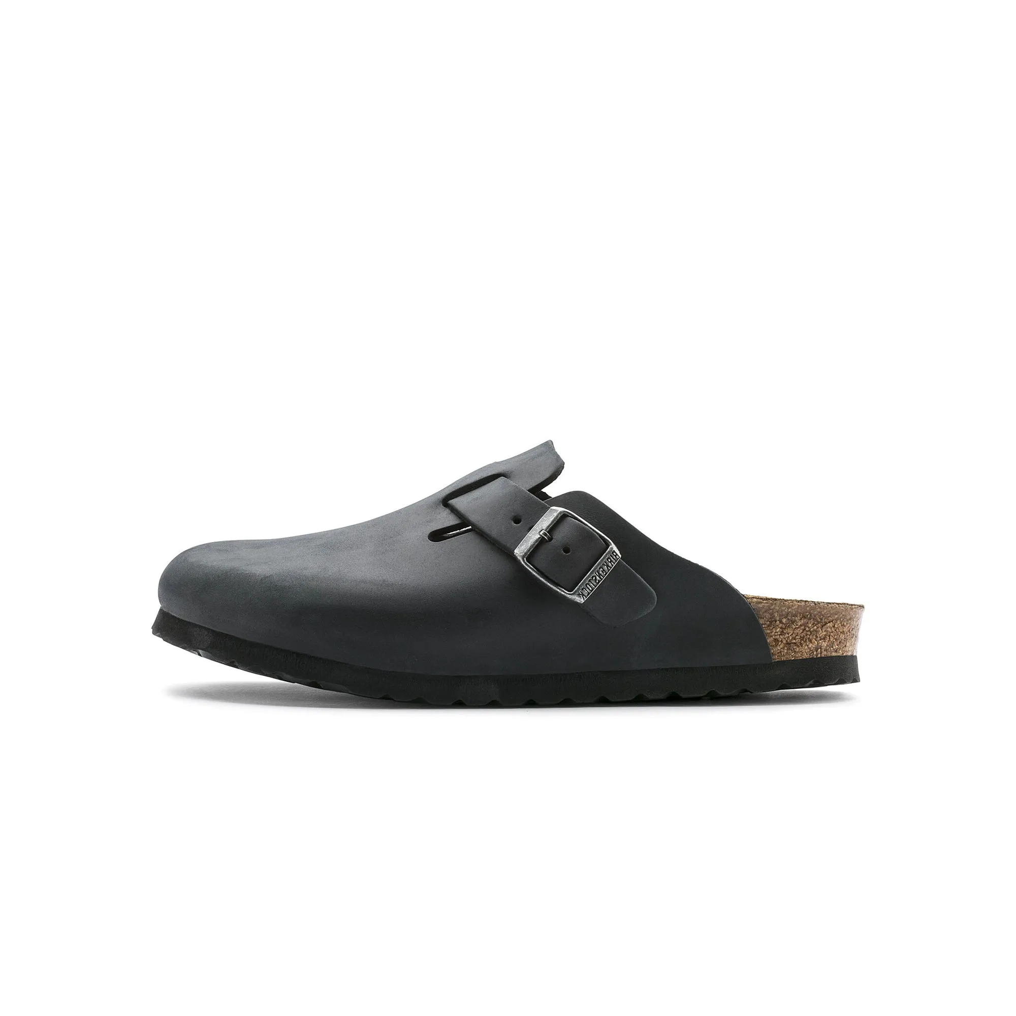 Birkenstock Mens Boston Black Oiled Leather Shoes