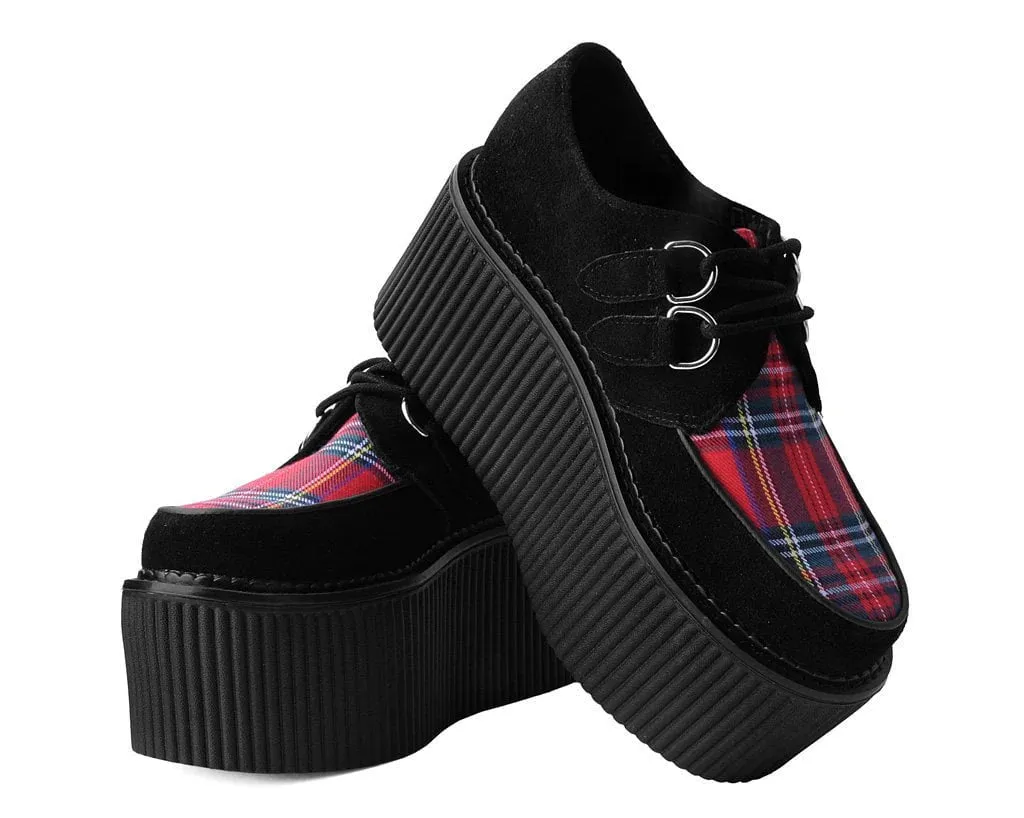 Black Suede & Red Tartan Stratocreeper