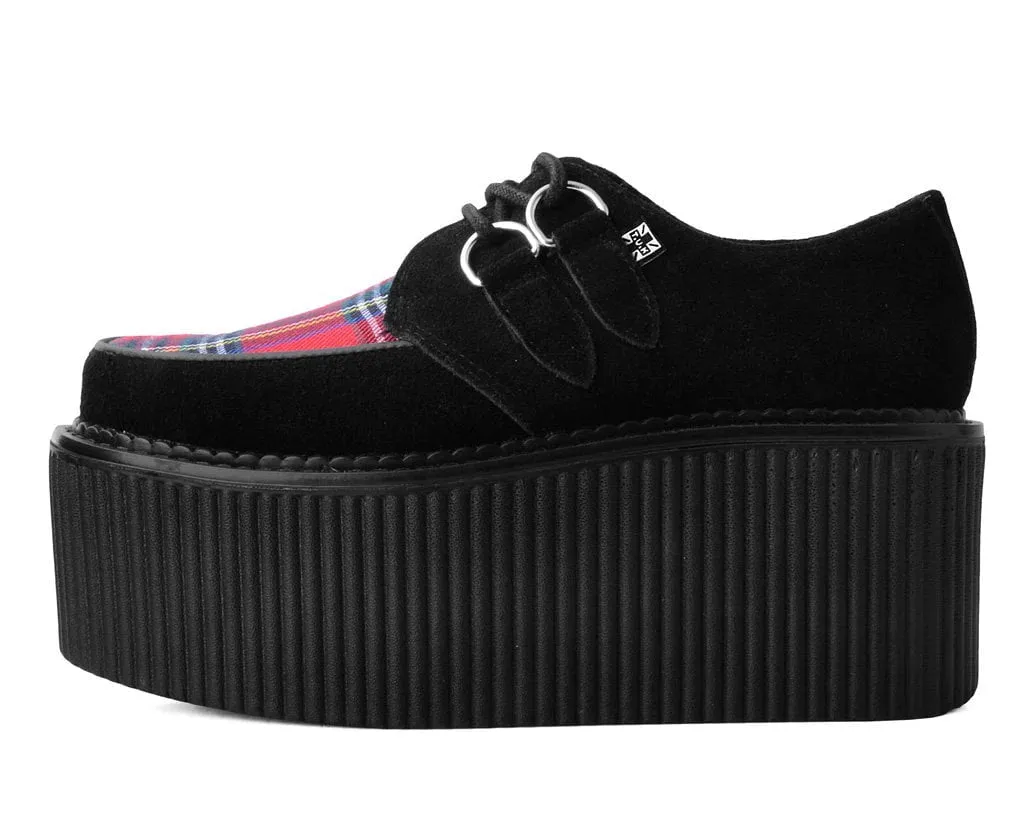 Black Suede & Red Tartan Stratocreeper