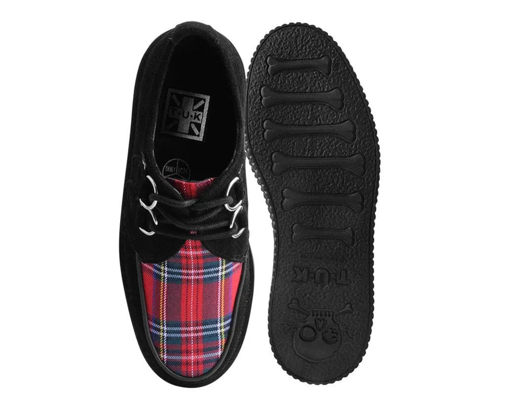 Black Suede & Red Tartan Stratocreeper