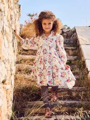 Boho Dress for girl multicolor-THEONI