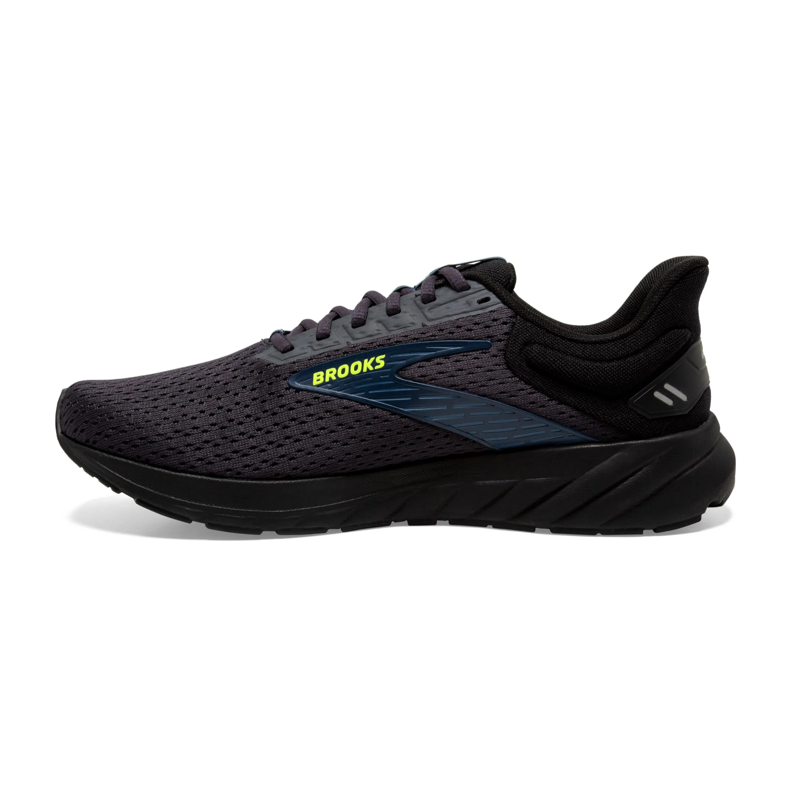 Brooks Men’s Anthem 6 Neutral Running Shoe - Ebony/Black/Blue - 10.5 Medium