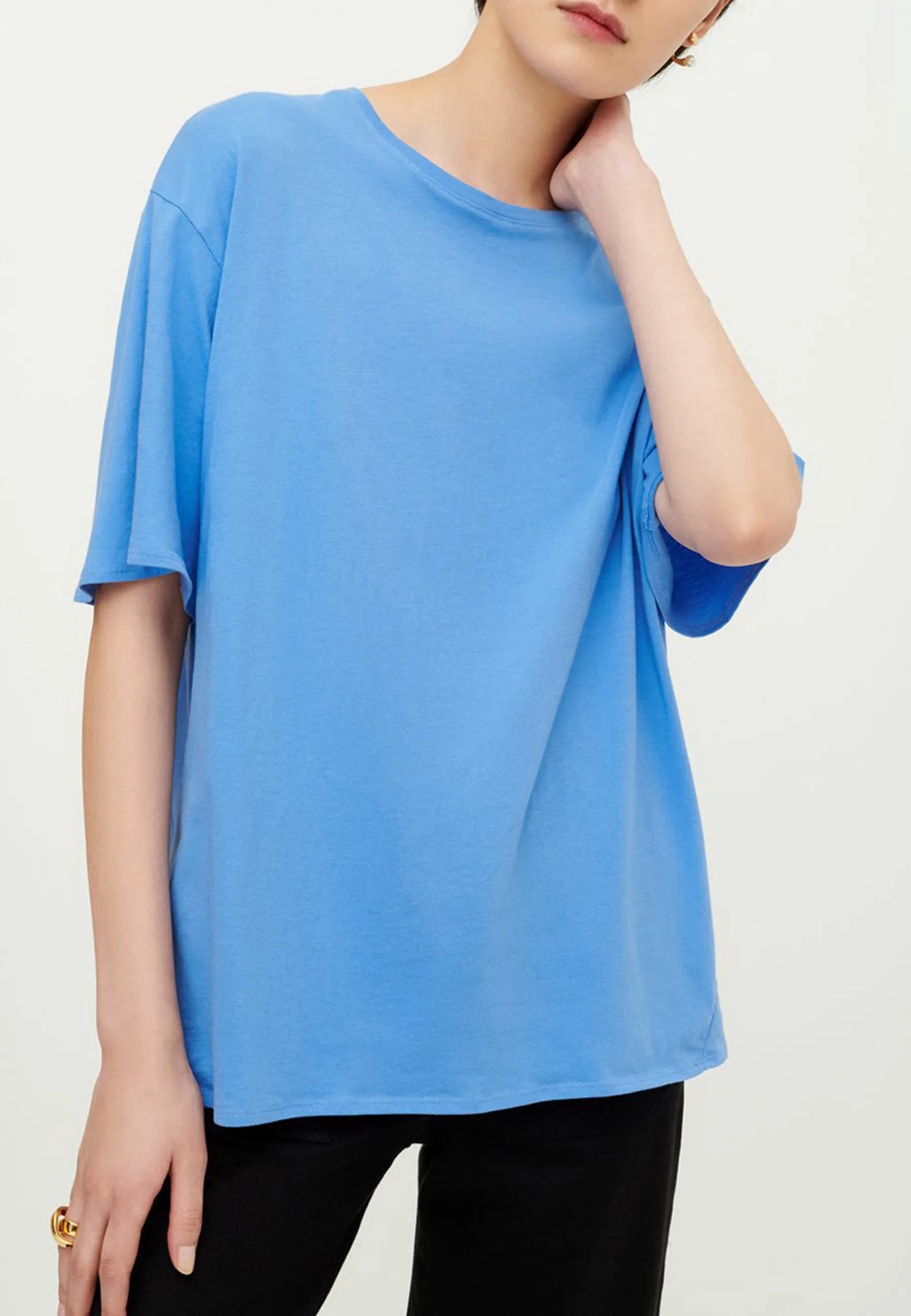 Building Block Light Tee - periwinkle blue