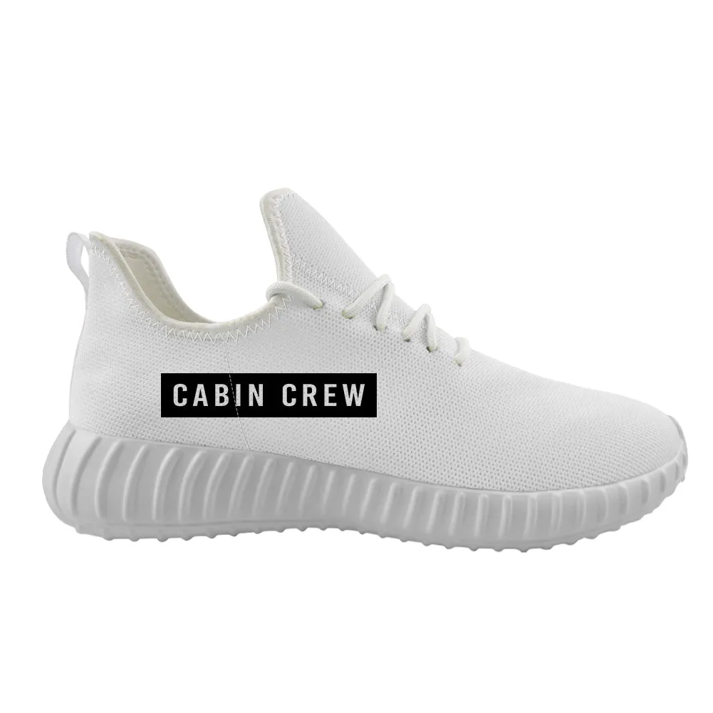 Cabin Crew Text Designed Sport Sneakers & Shoes (WOMEN)