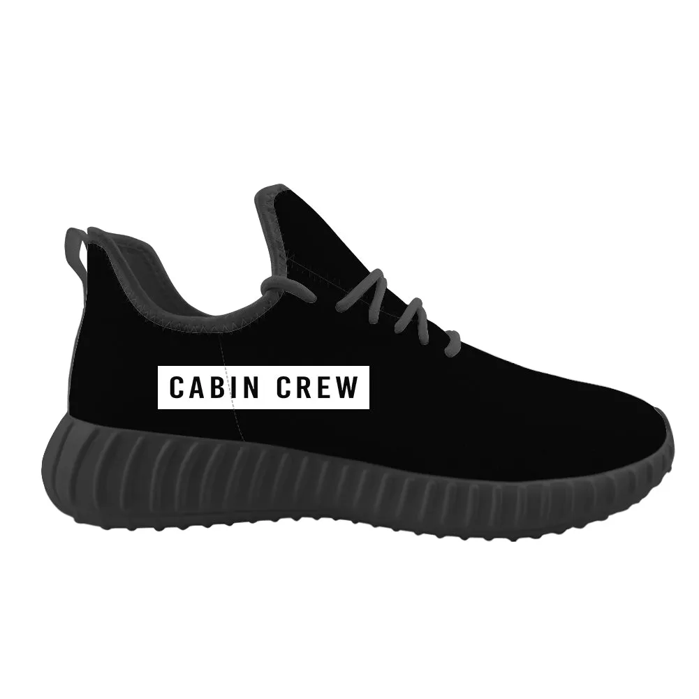 Cabin Crew Text Designed Sport Sneakers & Shoes (WOMEN)