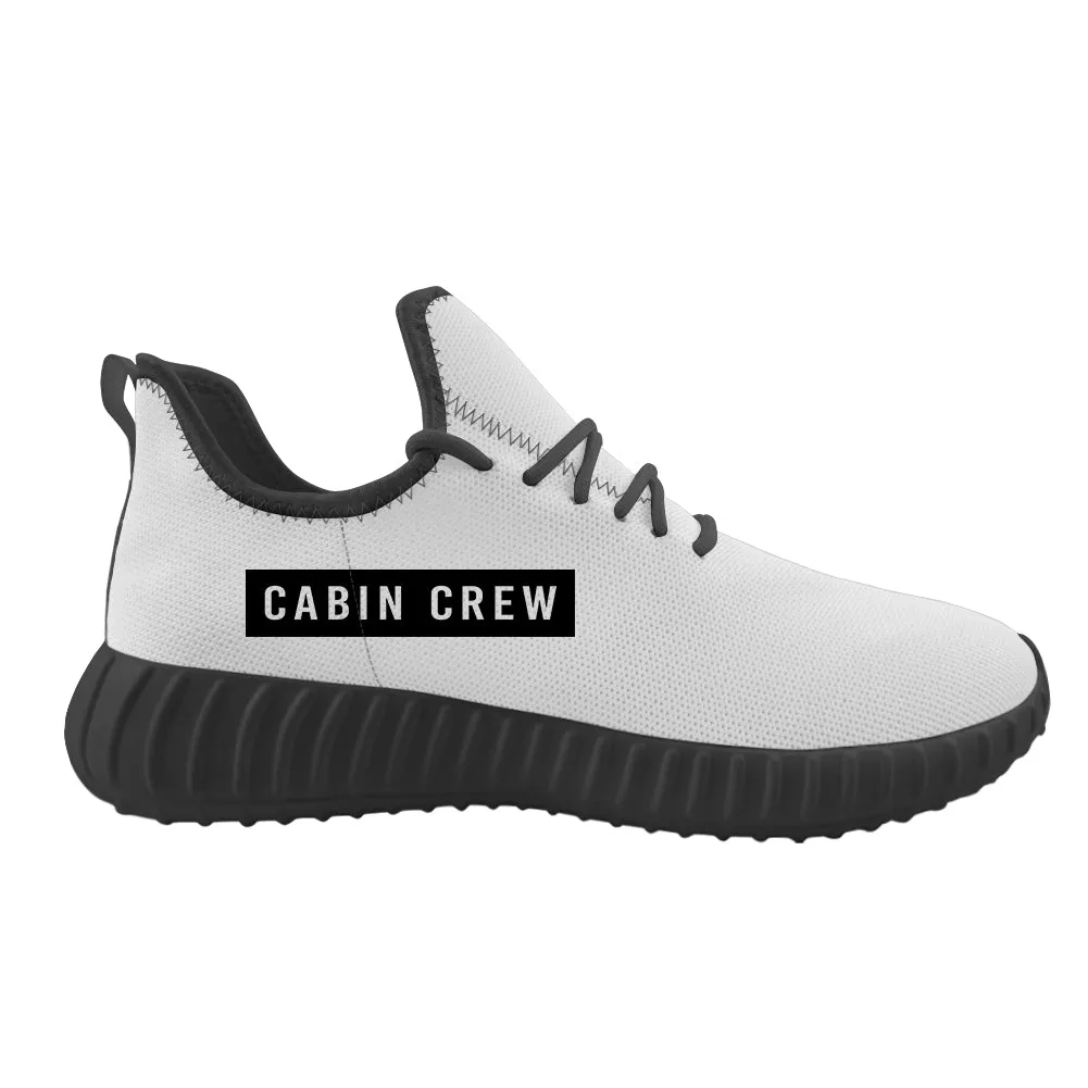 Cabin Crew Text Designed Sport Sneakers & Shoes (WOMEN)