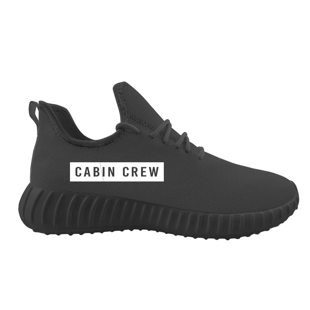 Cabin Crew Text Designed Sport Sneakers & Shoes (WOMEN)