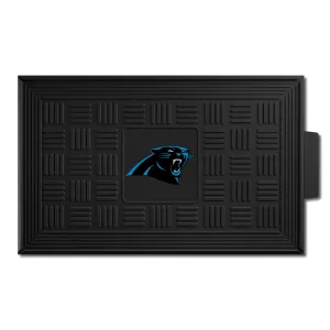 Carolina Panthers Heavy Duty Vinyl Medallion Door Mat - 19.5in. x 31in.