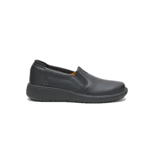 CATERPILLAR P51048-M PRORUSH SR  SLIP ON WP WMN'S (Medium) Black Leather Work Shoes