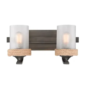 Chatham 2-Light Bath Vanity in Gunmetal Bronze